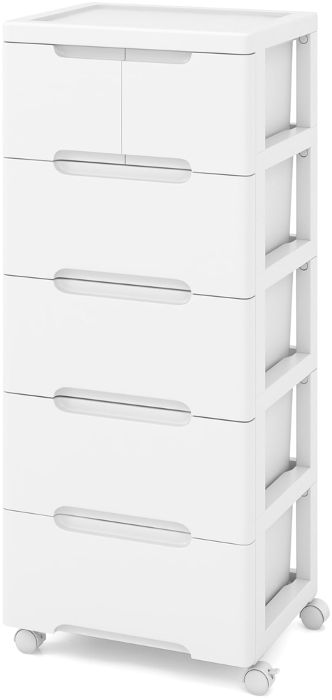 Vertikaler Nischenschrank mit Schubladen Aufbewahrungsschrank Kommode mit 6 Schubladen Bild 1