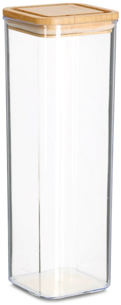 ZELLER 14769 Vorratsdose 1900 ml aus Kunststoff mit Bambusdeckel Bild 1