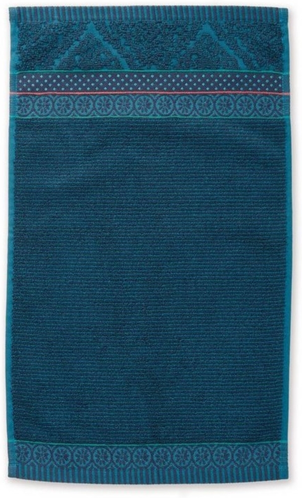 PiP Studio Gästehandtuch Soft Zellige_Dark Blue_UV_UV_30x50 1 Gästehandtuch 30 x 50 cm, Frottier (1-St), Gästetuch Gästehandtuch Bild 1