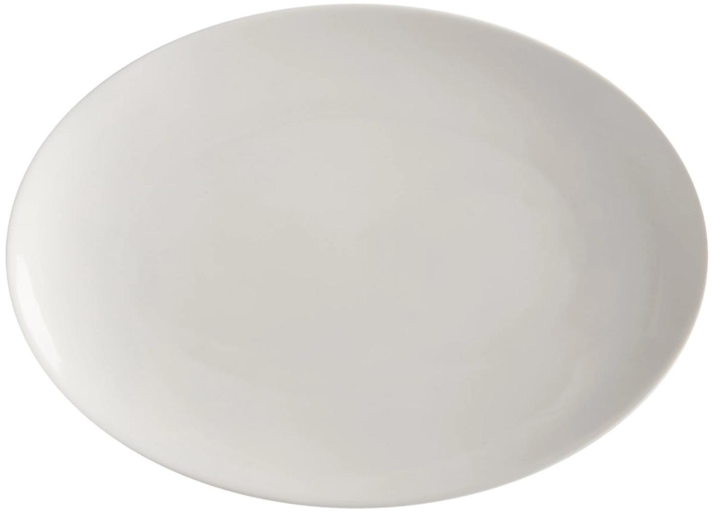 Maxwell & Williams ROUND Platte oval, 30 x 22 cm / White Basics / Servierplatte Bild 1