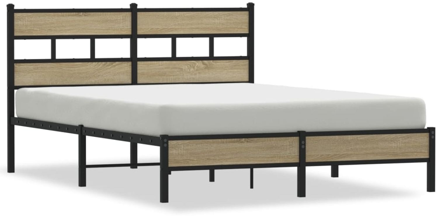 vidaXL Bettgestell ohne Matratze Sonoma-Eiche 160x200 cm Holzwerkstoff 4017257 Bild 1