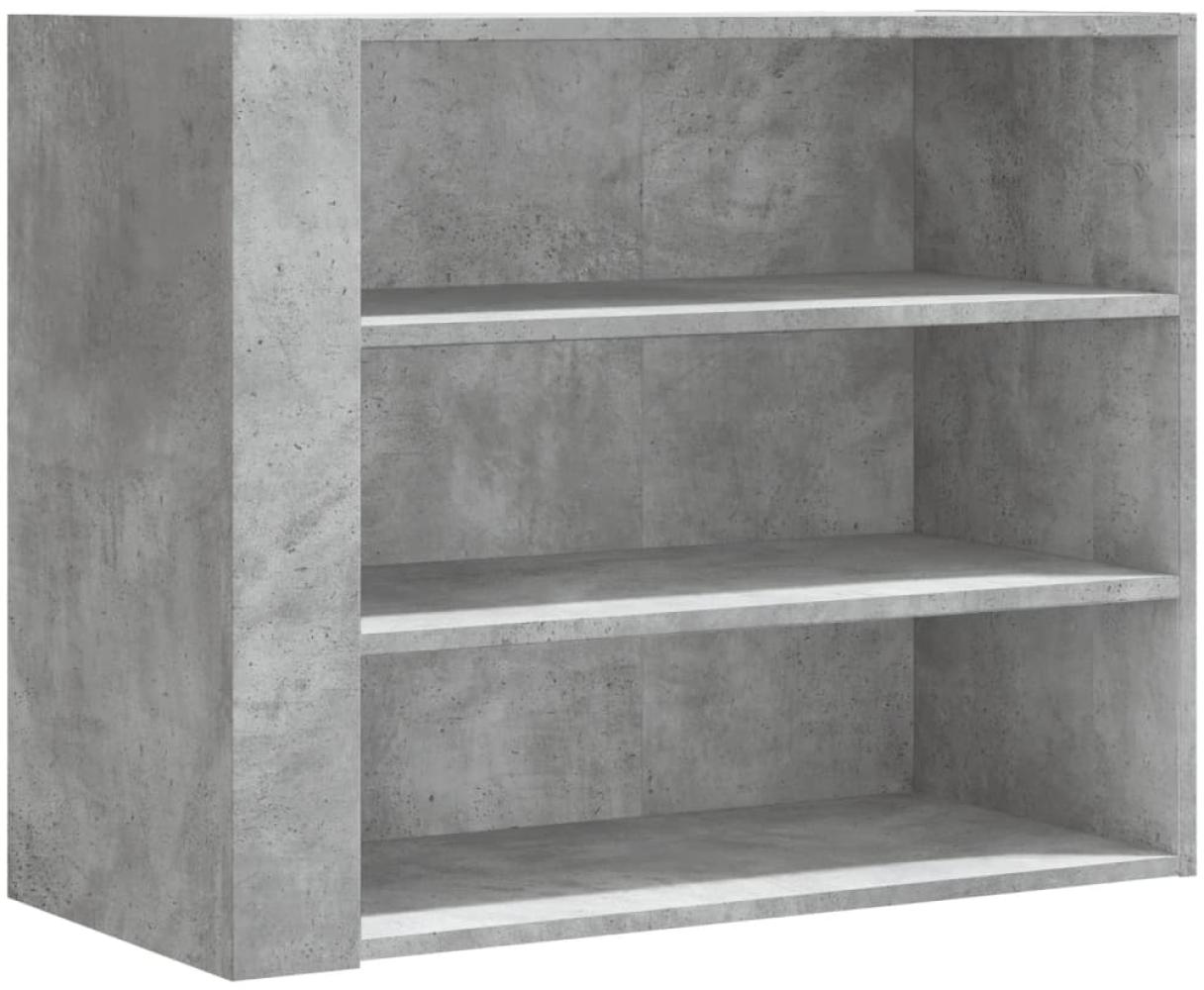 vidaXL Wandregal Betongrau 75x35x60 cm Holzwerkstoff 848419 Bild 1