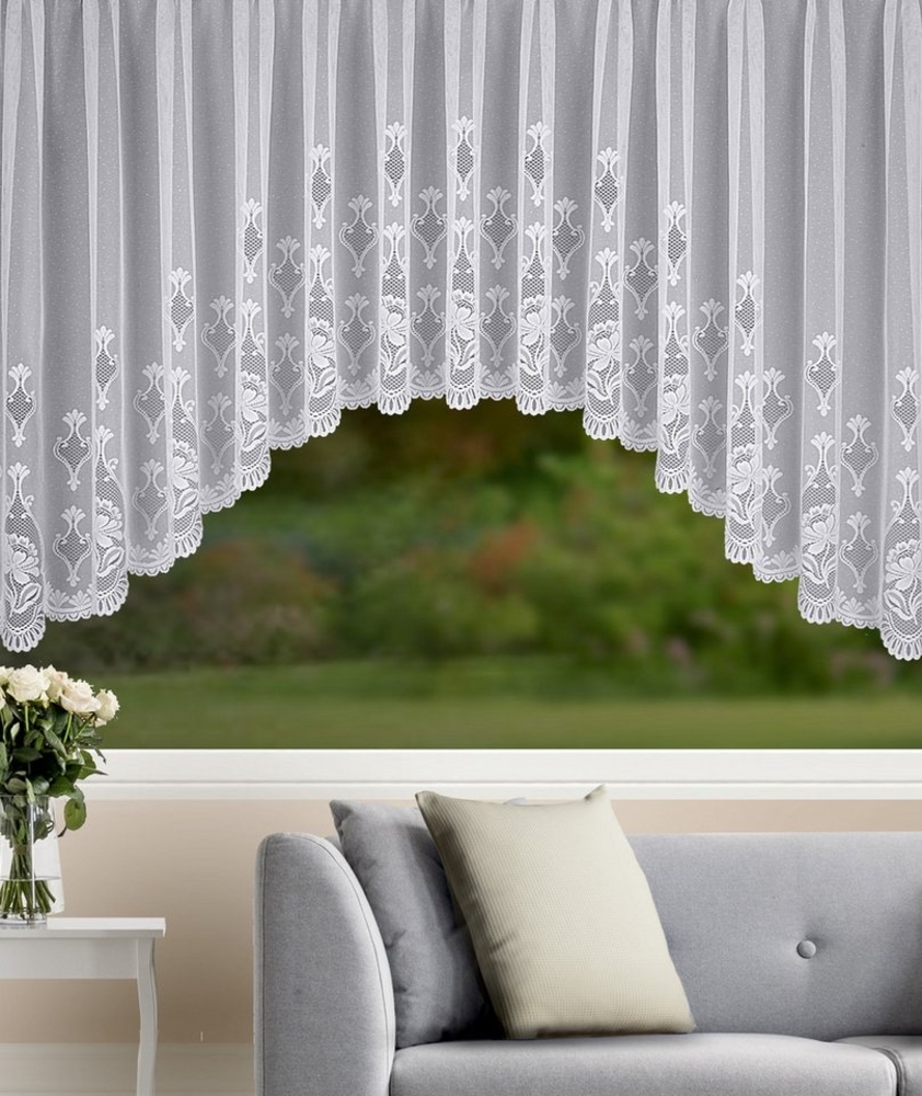 HOMING Gardine Sophie (1 St), Kräuselband, halbtransparent, Fertigschal Bild 1