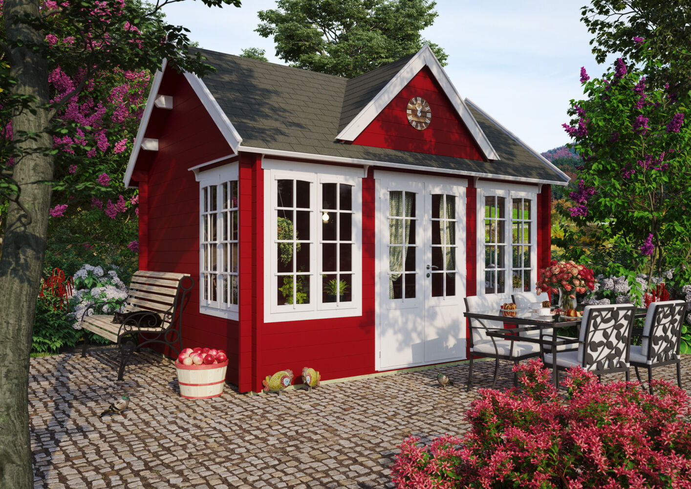 Fjordholz Gartenhaus Modell Teehaus Windsor 70 Bild 1