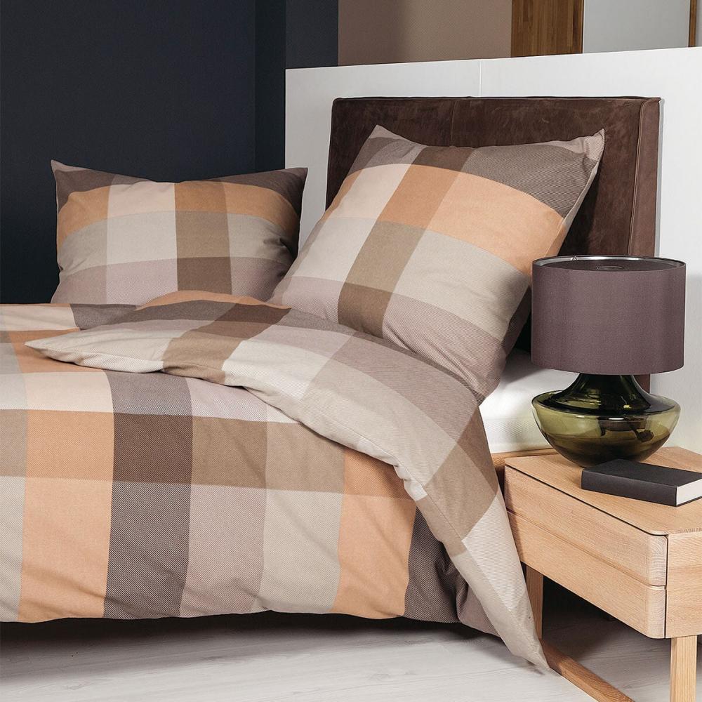 Janine Feinbiber Bettwäsche Davos 65131 caramel walnuss | 160x210 cm + 65x100 cm Bild 1