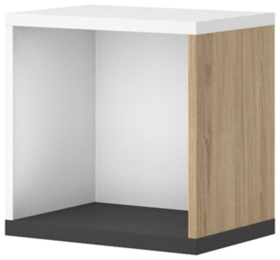 Wandregal Imola Wandboard 40cm weiß graphit Salisbury Eiche Bild 1