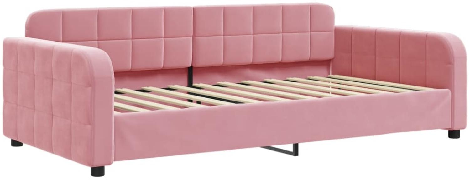 vidaXL Tagesbett Rosa 100x200 cm Samt 354068 Bild 1