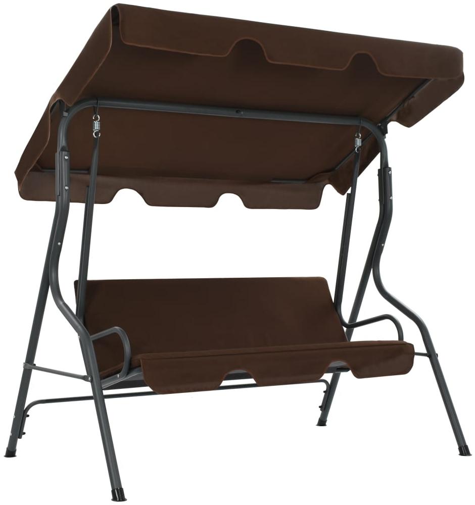 vidaXL Hollywoodschaukel Kaffeebraun 170×110×153 cm 45351 Bild 1