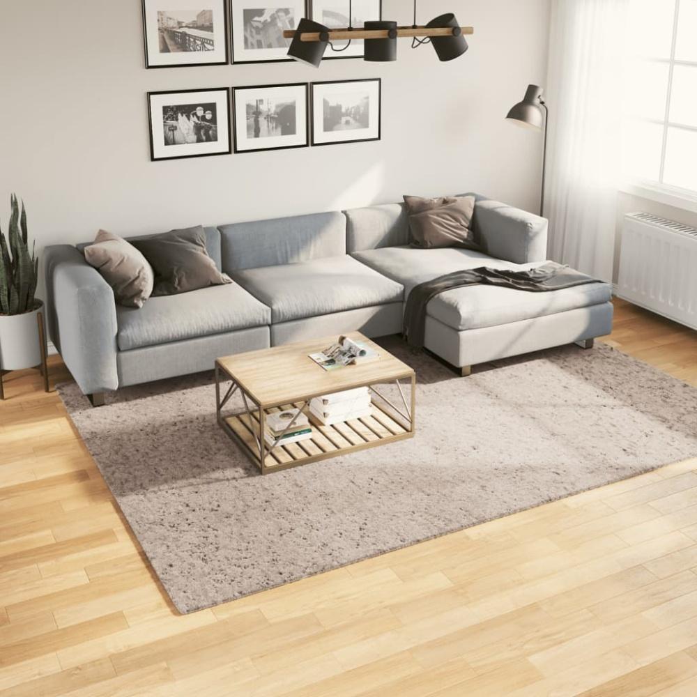 vidaXL Shaggy-Teppich PAMPLONA Hochflor Modern Beige 200x280 cm 375217 Bild 1