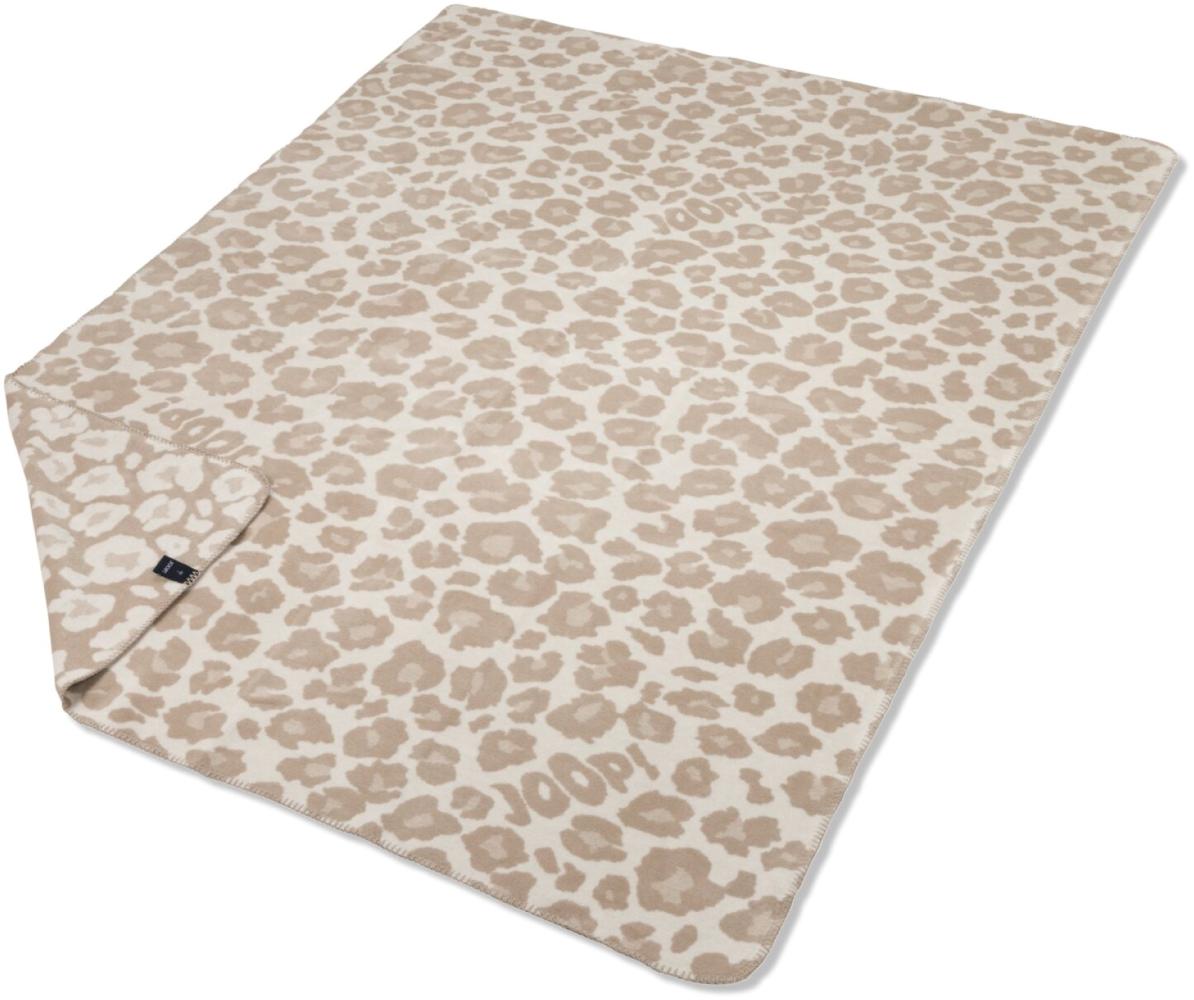 Joop! Wohndecke Kuscheldecke 150x200 cm Leopard Tierfell creme sand 813923 Bild 1