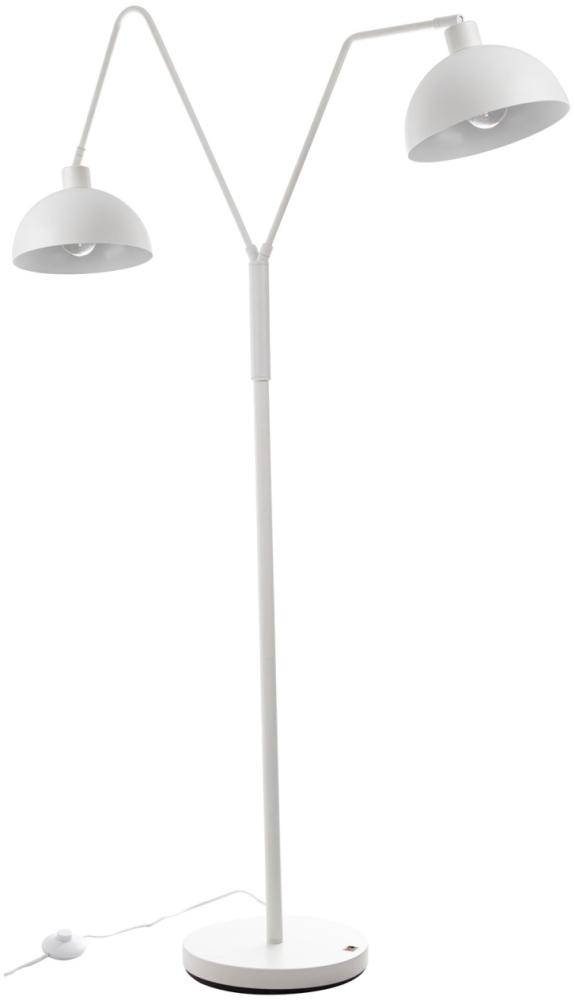 SetOne by Musterring 'Twin' Stehlampe mit Fußschalter, Metall weiß, 22x150 cm Bild 1