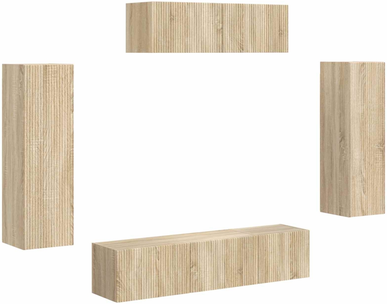 vidaXL TV-Schränk 5 pcs Sonoma-Eiche 3409170 Bild 1
