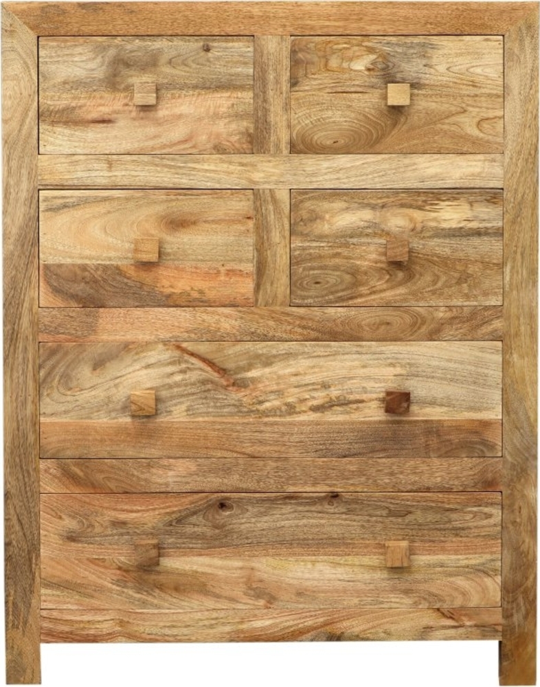 Kommode Hina 90x120x45 aus Mangoholz Bild 1