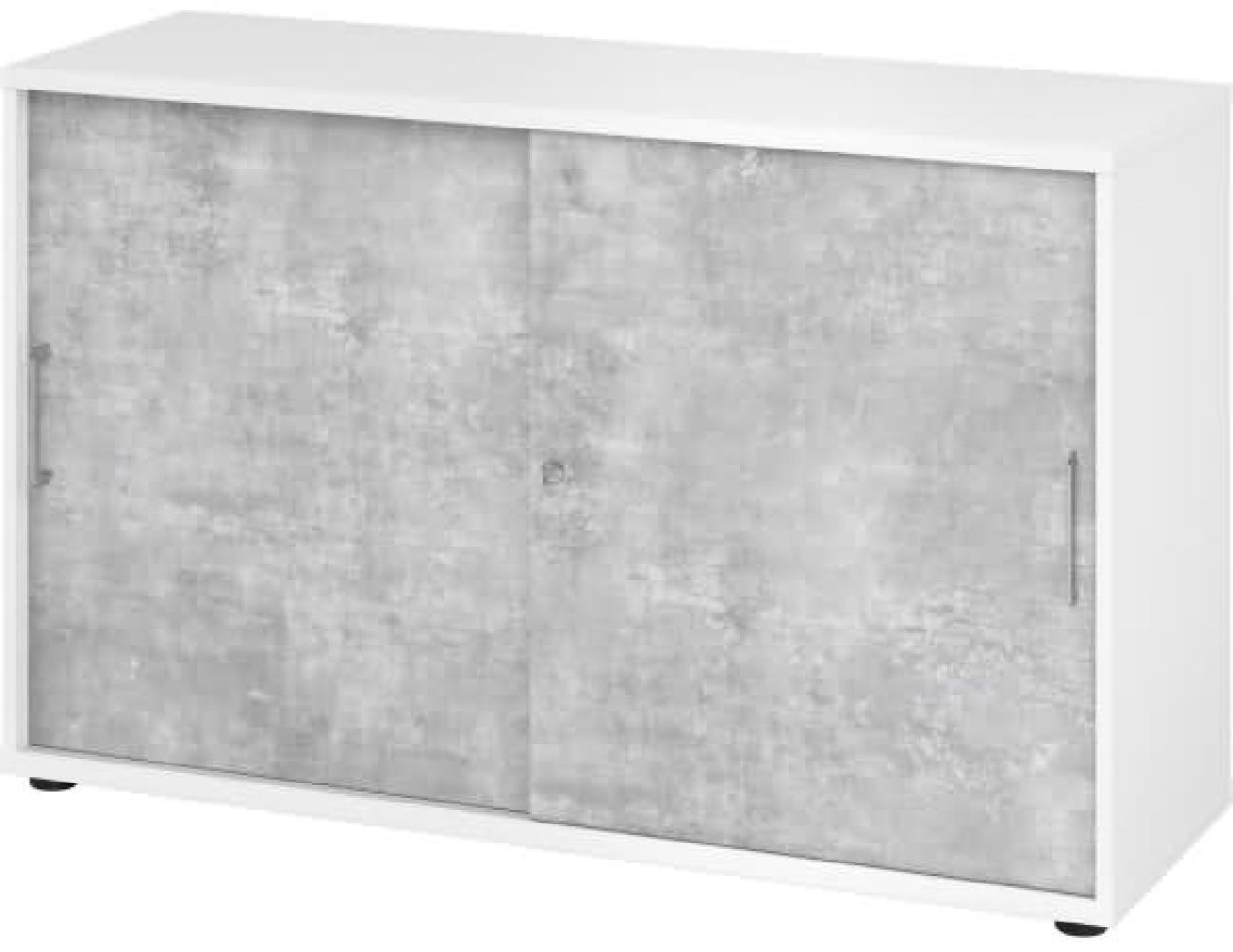 mcbuero. de Schiebetürschrank Derie 9 2 OH BxTxH 120x40x74,8cm Griff BS Bild 1