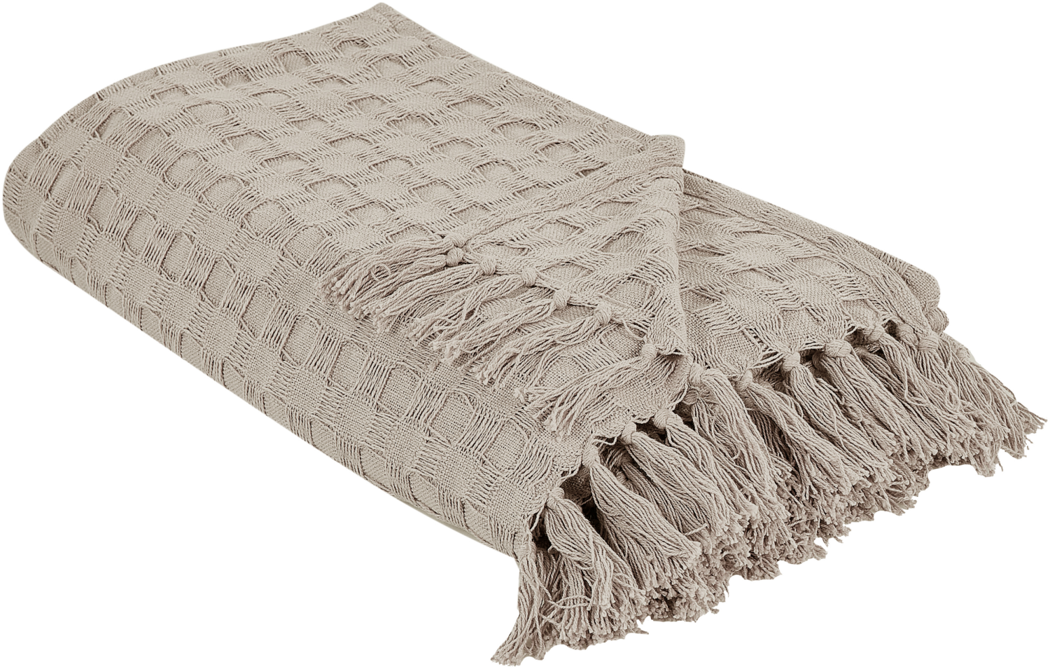 Tagesdecke BERE Baumwolle 200 x 220 cm Taupe Kein Muster Bild 1