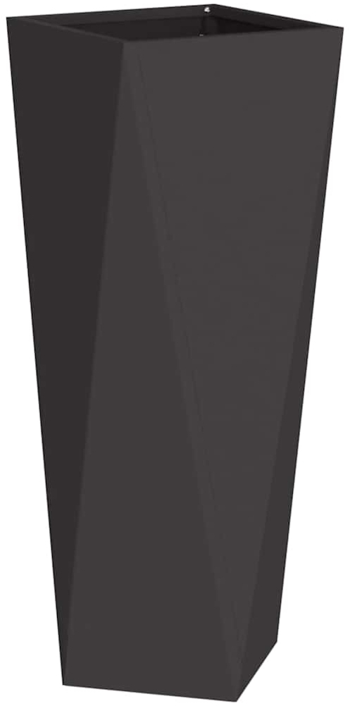 vidaXL Pflanzkübel Schwarz 30 x 30 x 75 cm Stahl 883766 Bild 1