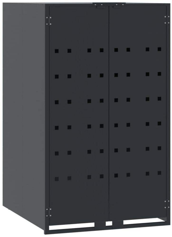 vidaXL Mülltonnenbox für Einzeltonne Anthrazit 69x79x117 cm Stahl 4008426 Bild 1