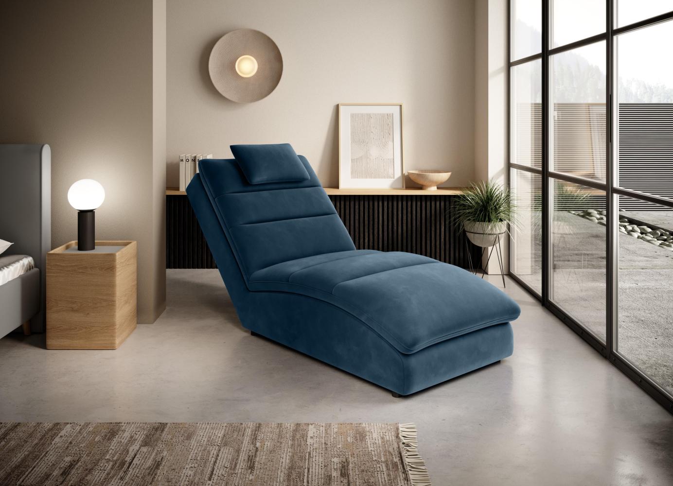 Wohnideebilder Taco Dunkelblau Chaiselongue CH-TAC-40LU Bild 1