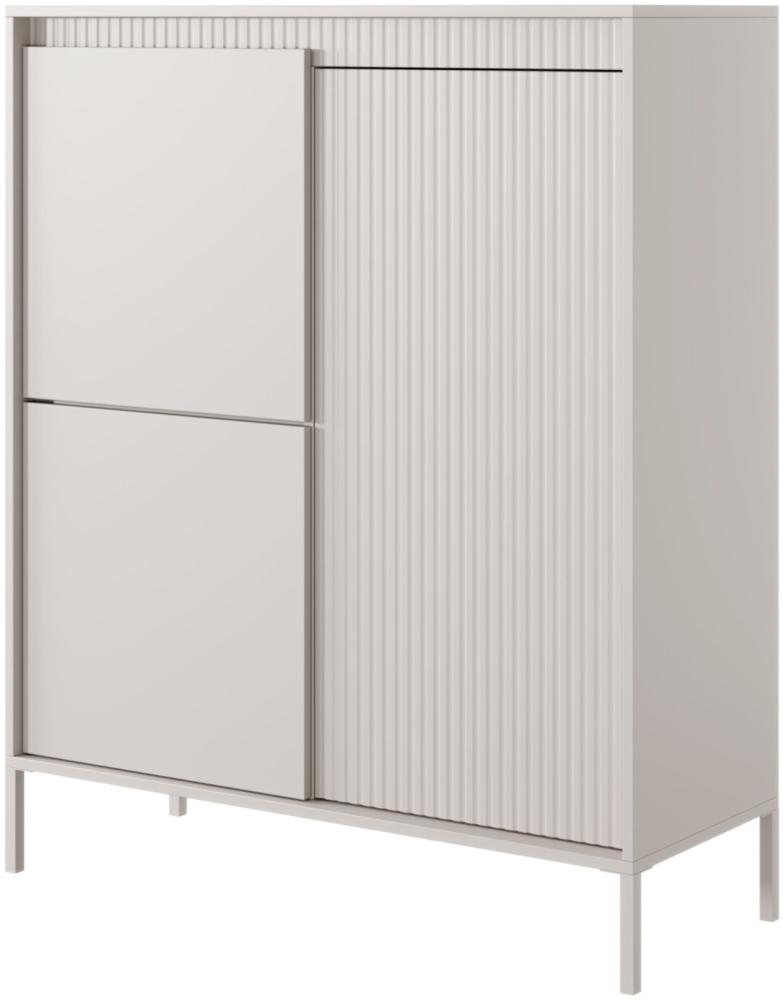 Selsey FALSETTO - Highboard 3-türig, beige, 104 cm Bild 1