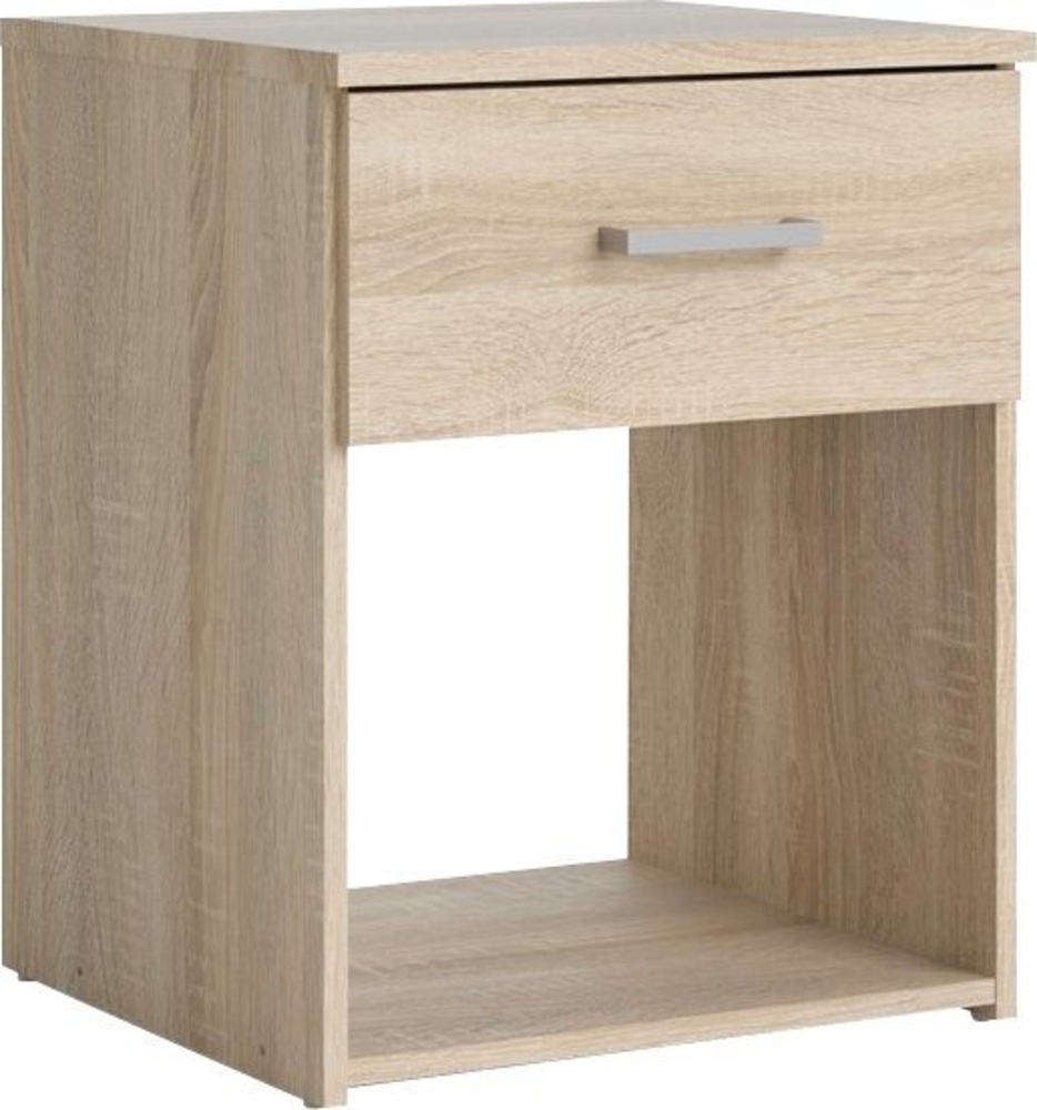 INOSIGN Nachtkommode Spce, Mit grauem Stangengriff, einfache Selbstmontage, für Schlafzimmer Bild 1