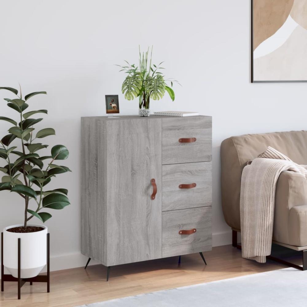vidaXL Sideboard Grau Sonoma 69,5x34x90 cm Holzwerkstoff 827890 Bild 1