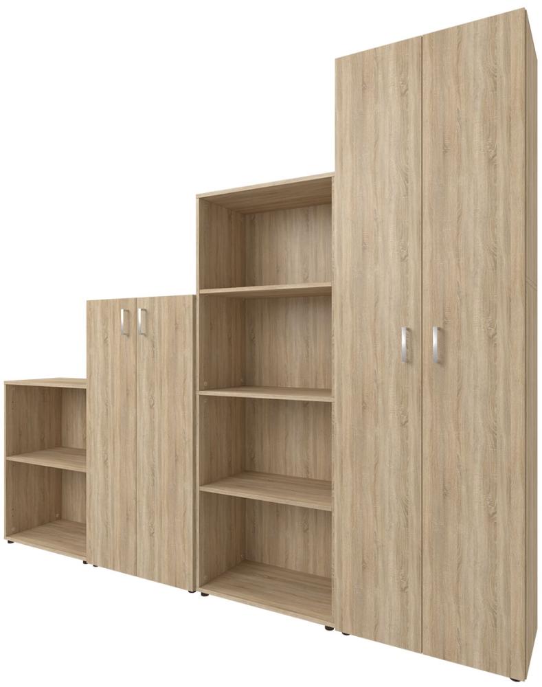 Büro-Set >Trio< in Sonoma-Eiche - 228x186,5x34,5cm (BxHxT) Bild 1