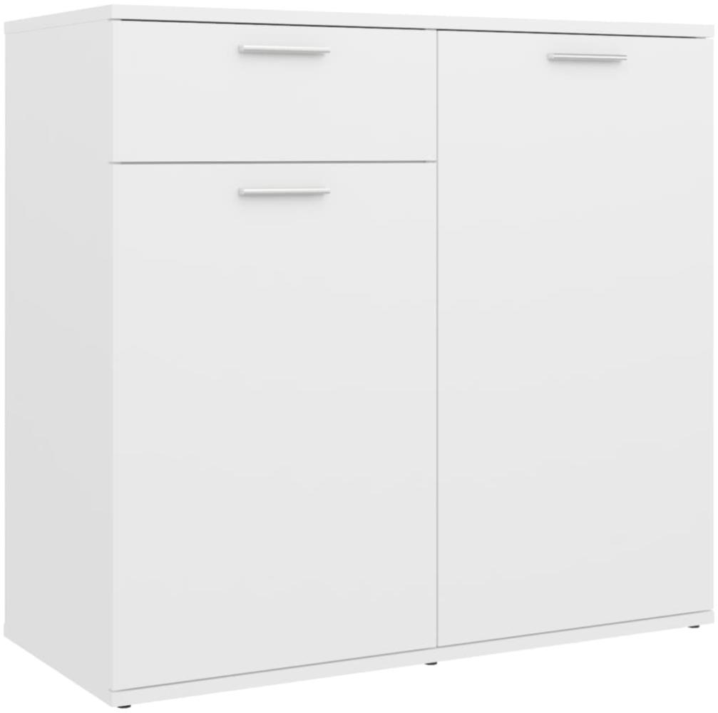 vidaXL Sideboard Weiß 80 x 36 x 75 cm Spanplatte [805770] Bild 1