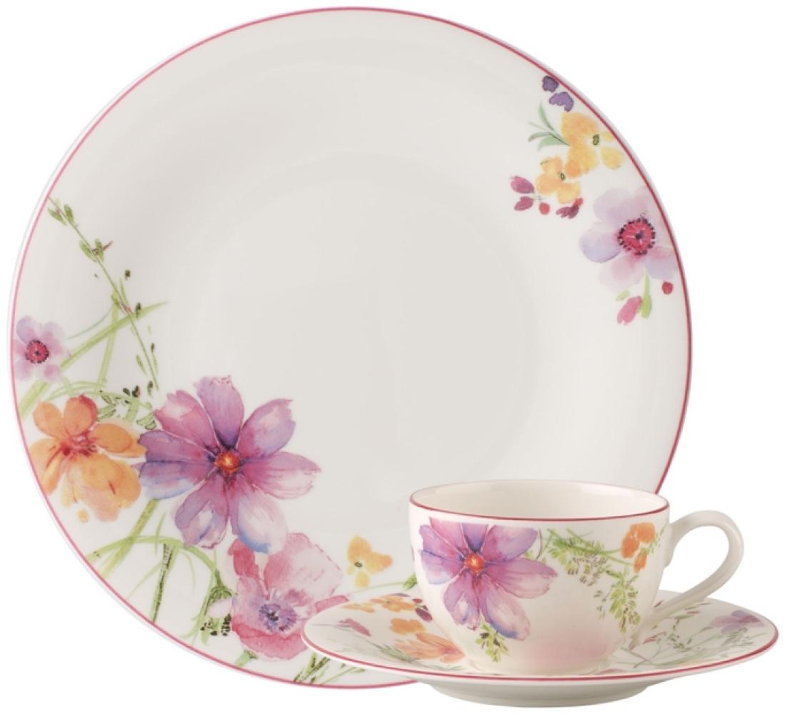 Villeroy & Boch Mariefleur Basic Kaffee Set 18tlg. Premium Porcelain bunt 1041007128 / ! Vorteilset mit 2 * diesem Artikel und 4 EKM Living Trinkhalme aus Edelstahl ! Bild 1