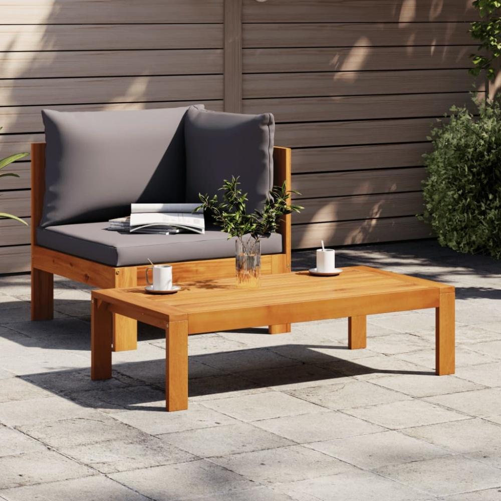 vidaXL 2-tlg. Garten-Sofa-Set mit Kissen Massivholz Akazie 367632 Bild 1