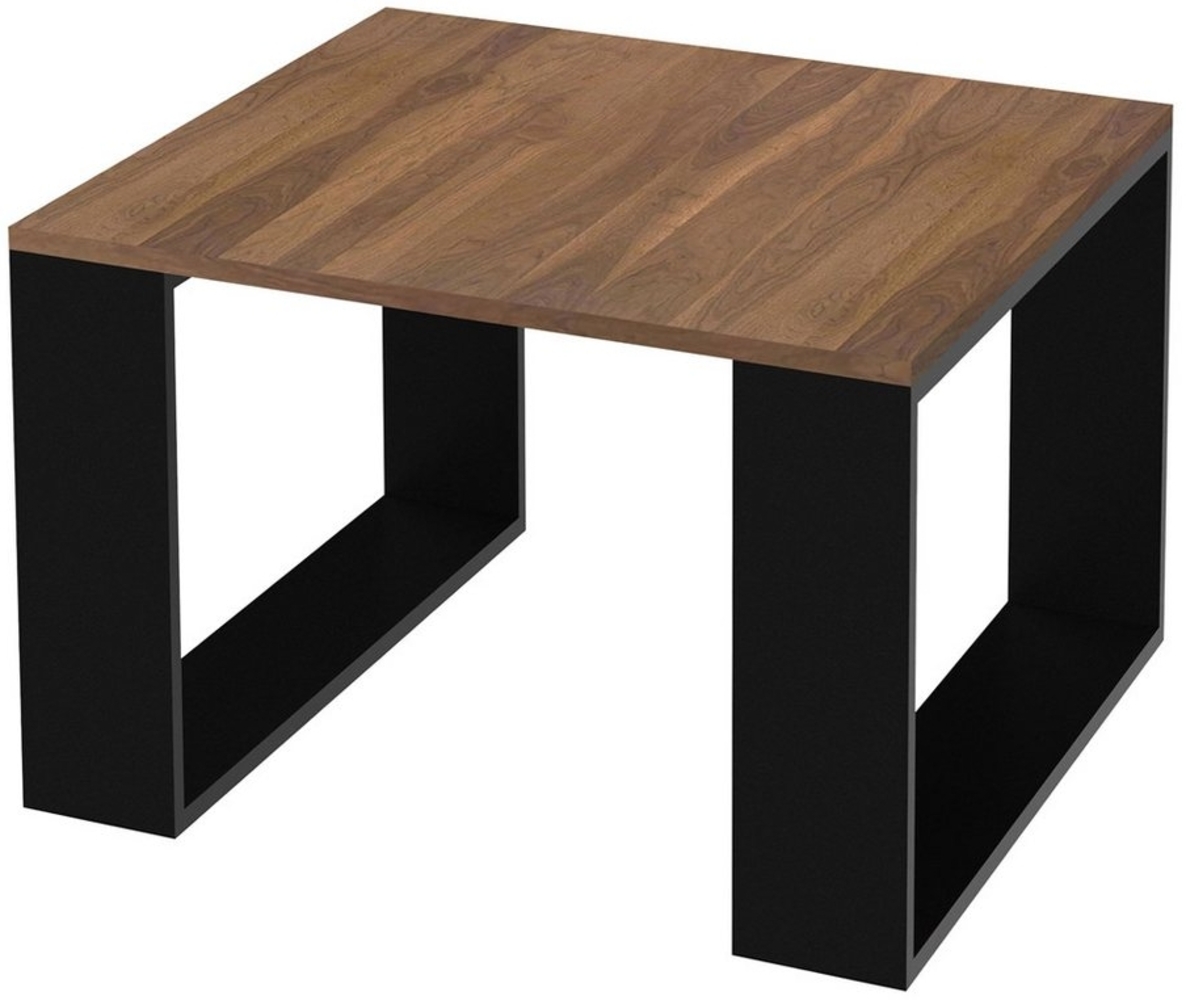 ML-DESIGN Couchtisch Wohnzimmertisch im modernen Stil Kaffeetisch für Wohnzimmer oder Büro, Quadratischer Beistelltisch Sofatisch Kufenbeine Tisch 65x40cm Bild 1