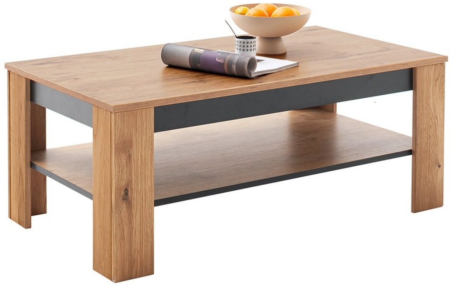 Lomadox Couchtisch GIUSTINO-06, 115x65 cm, Eiche teilmassiv geölt Bild 1