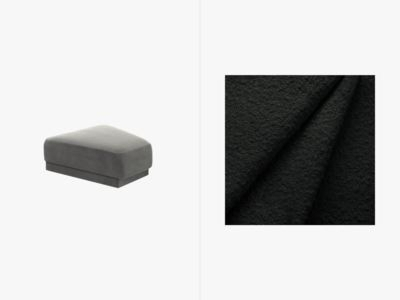 Micadoni Hocker Miley Boucle Schwarz Bild 1