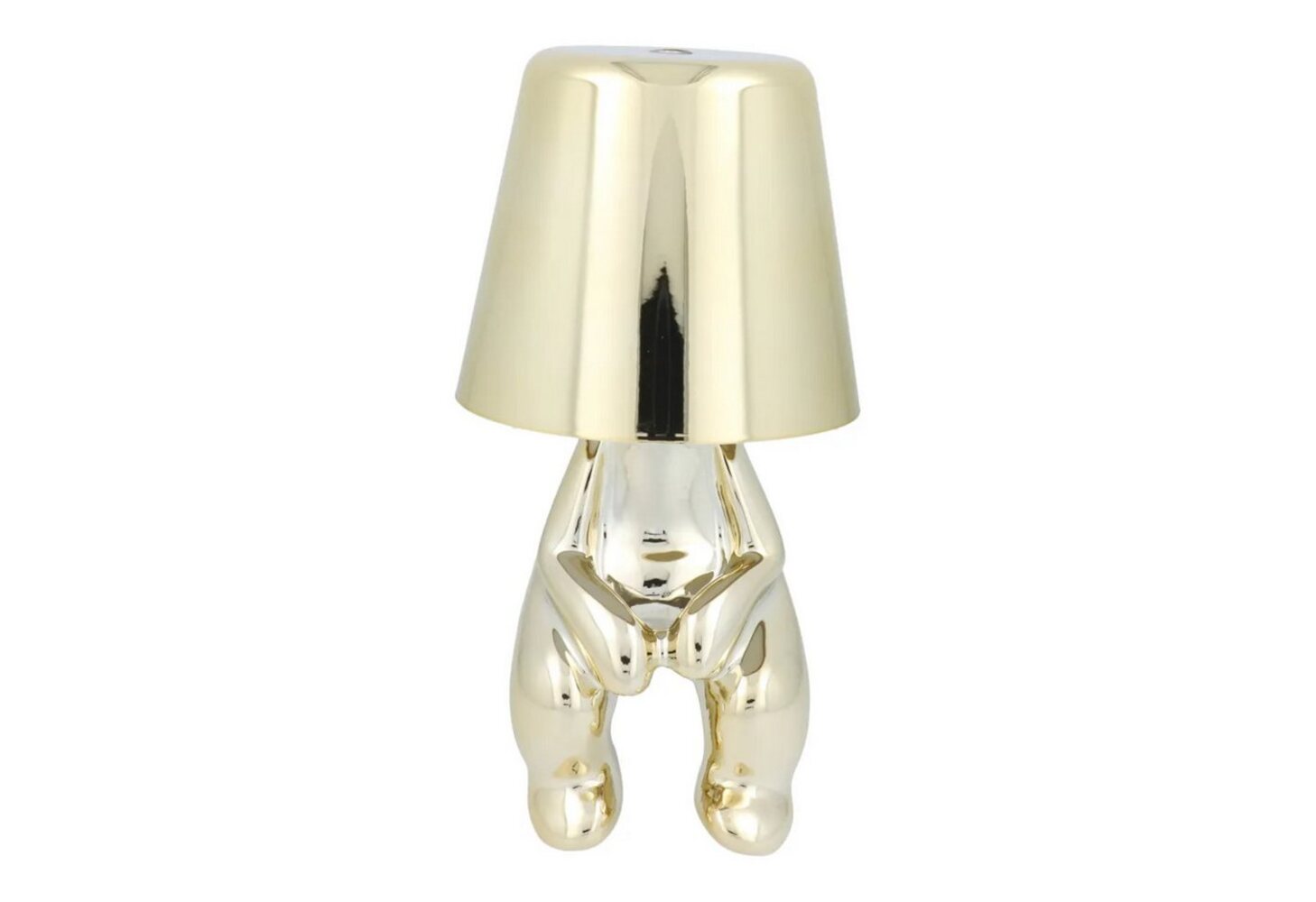 Tischlampe in Gold Nachttisch LED-Beleuchtung sitzender Mann 2700–6500 K Bild 1