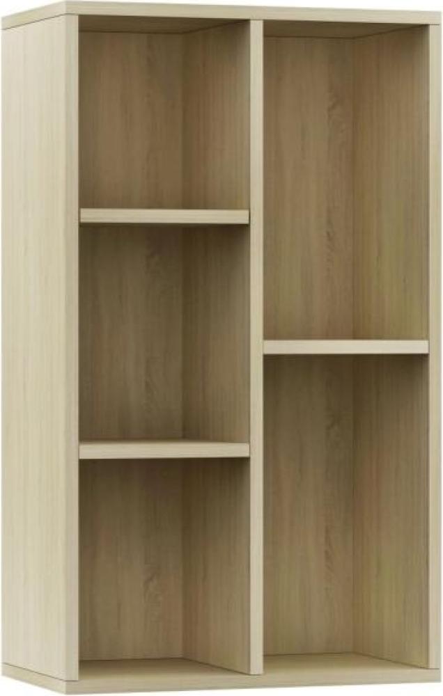 vidaXL Bücherregal/Sideboard Sonoma Eiche 50x25x80 cm Holzwerkstoff 800165 Bild 1