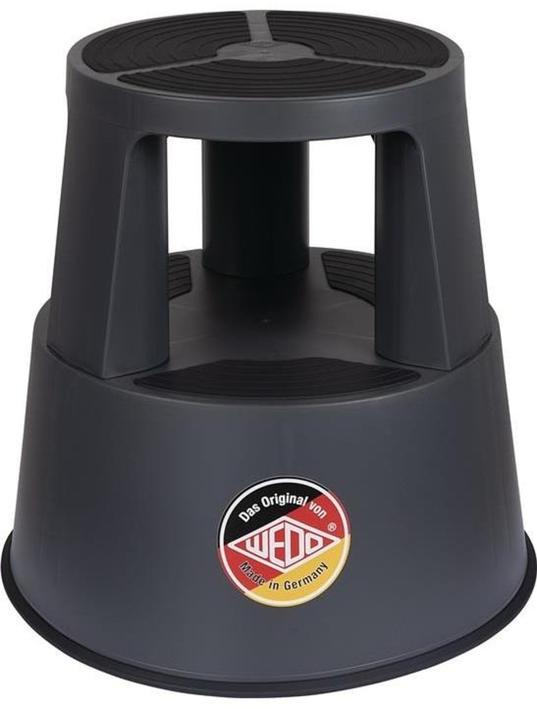 WEDO Rollhocker PP & TPE grau Höhe mit/ohne Belastung 420/428 mm Oberer-Ø 292 mm Unterer-Ø 424 mm Bild 1