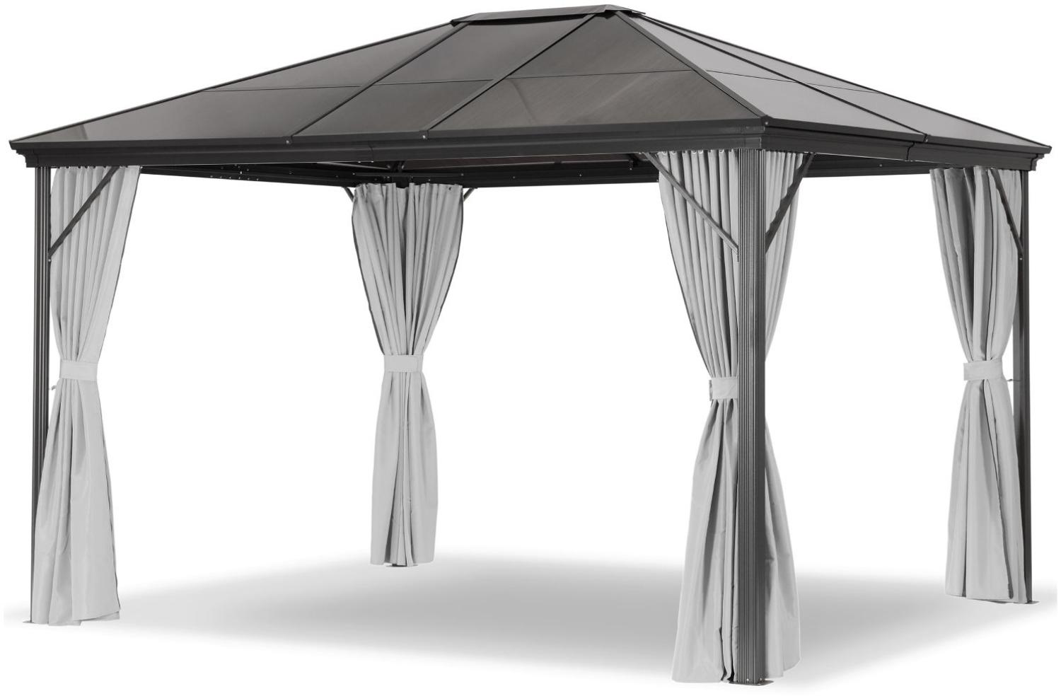 Leco Profi-Pavillon, Aluminium / Stahl grau / lichtgrau, 300x365 cm Bild 1