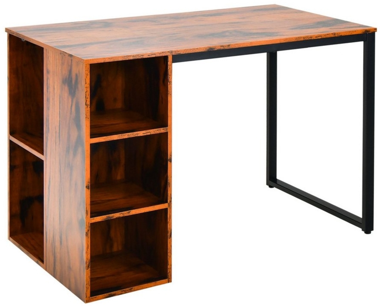 COSTWAY Schreibtisch, mit 5 Fächern, bis 50 kg, 115 x 59,5 x 75 cm Bild 1