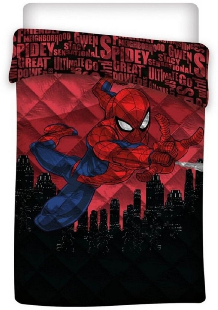 Spiderman Decke 140x200 cm, 100% Polyester Bett-Decke für Kinderzimmer Bild 1