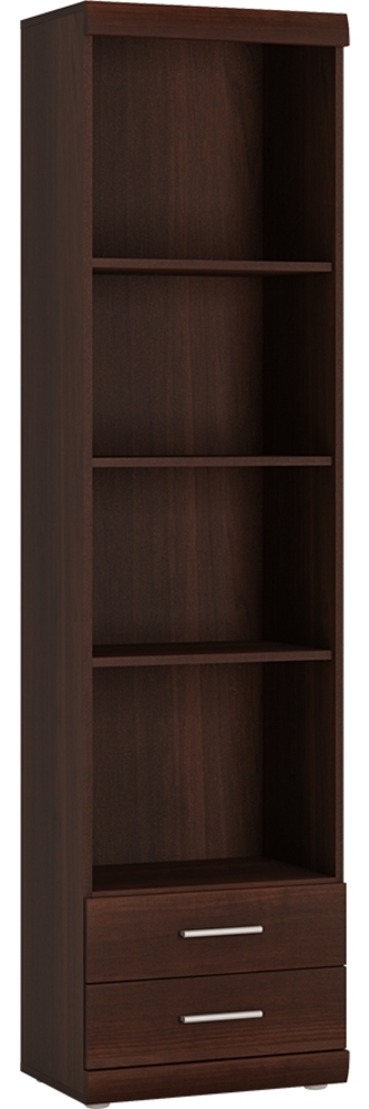 Regal Wohnzimmer schmal 50 cm Nussbaum IMPERIA-129 Bild 1