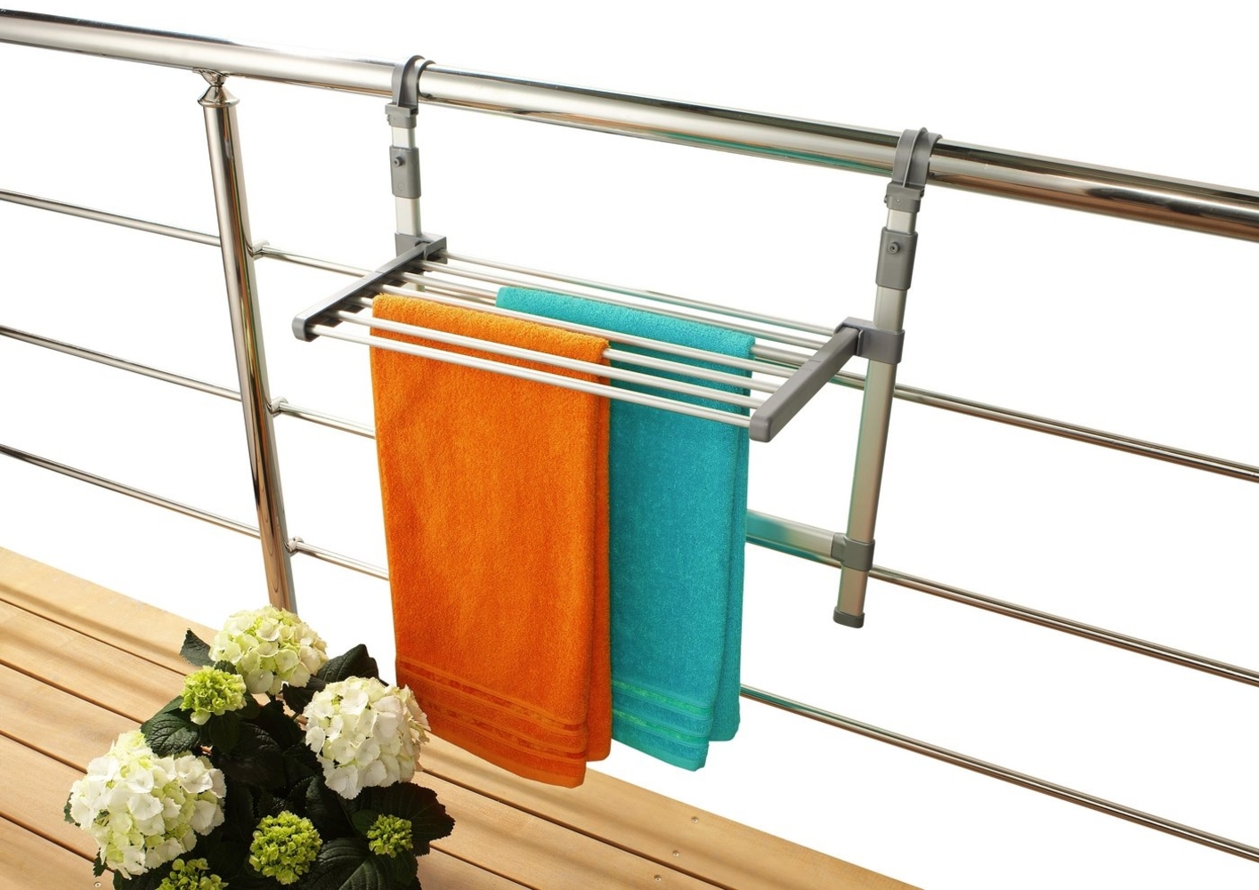 Ruco Balkonwäschetrockner Balkontrockner 3m, Wäschetrockner, Hängetrockner, rostfrei, Aluminium, Made in Germany Bild 1