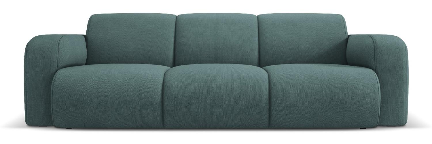 Micadoni Boucle Sofa Molino 3-Sitzer Strukturierter Stoff Meergrün Bild 1