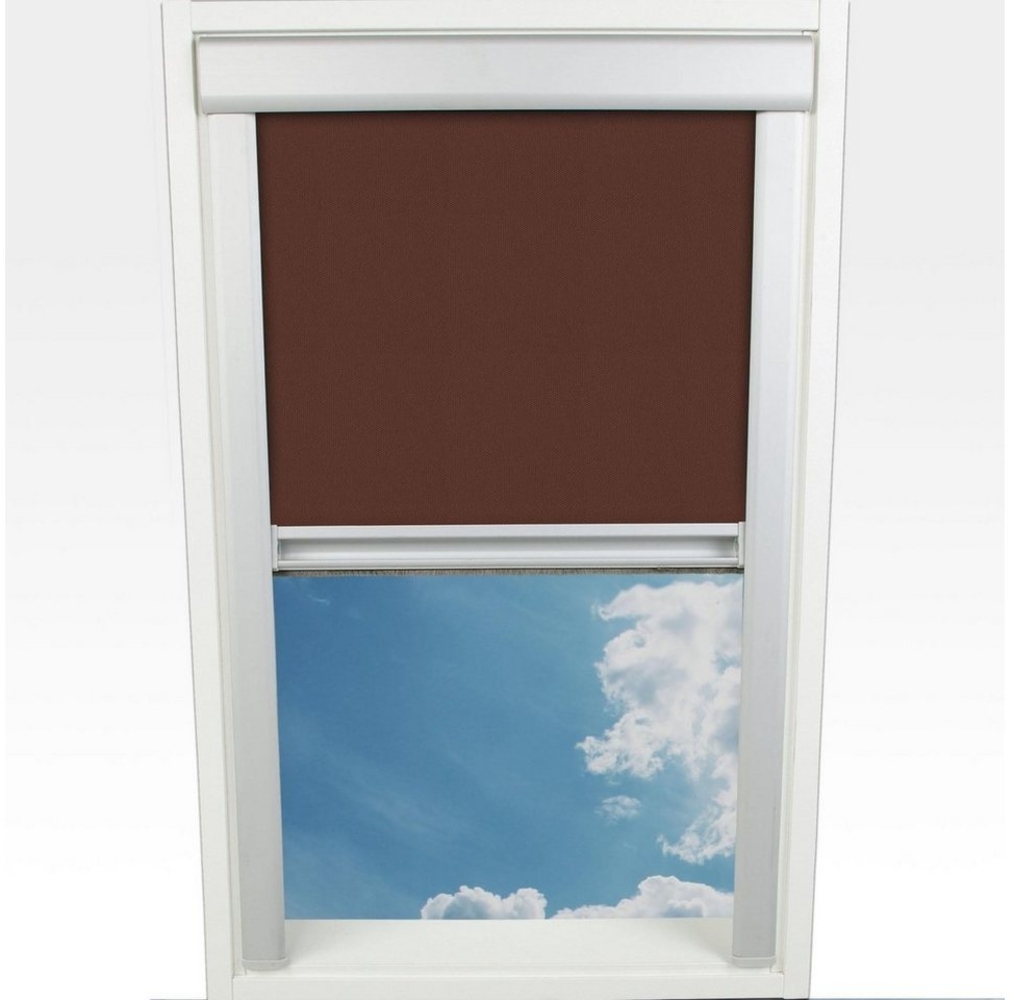 Dachfensterrollo Verdunkelung, Liedeco, verdunkelnd, mit Bohren, in Führungsschienen, verschraubt Bild 1