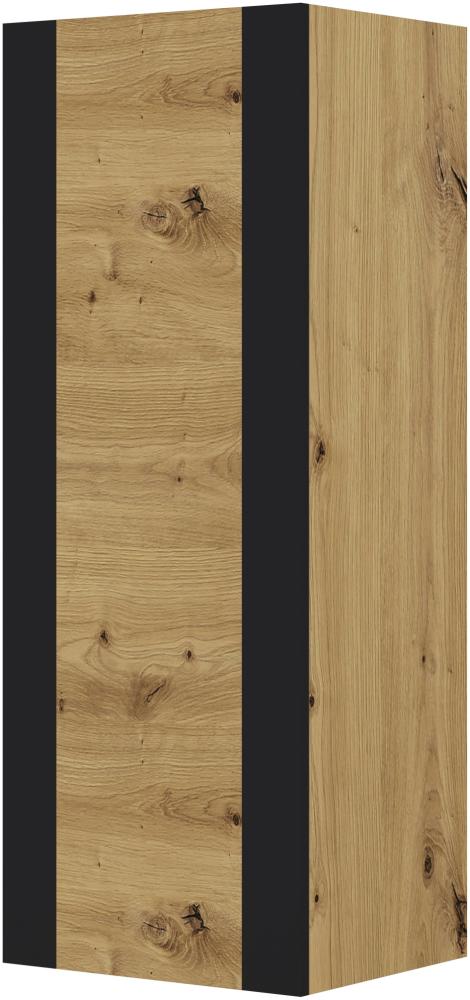 Domando Hängeschrank Fasano Modern Breite 48cm, schicke Rahmenoptik in Artisan Eiche und Schwarz Matt Bild 1