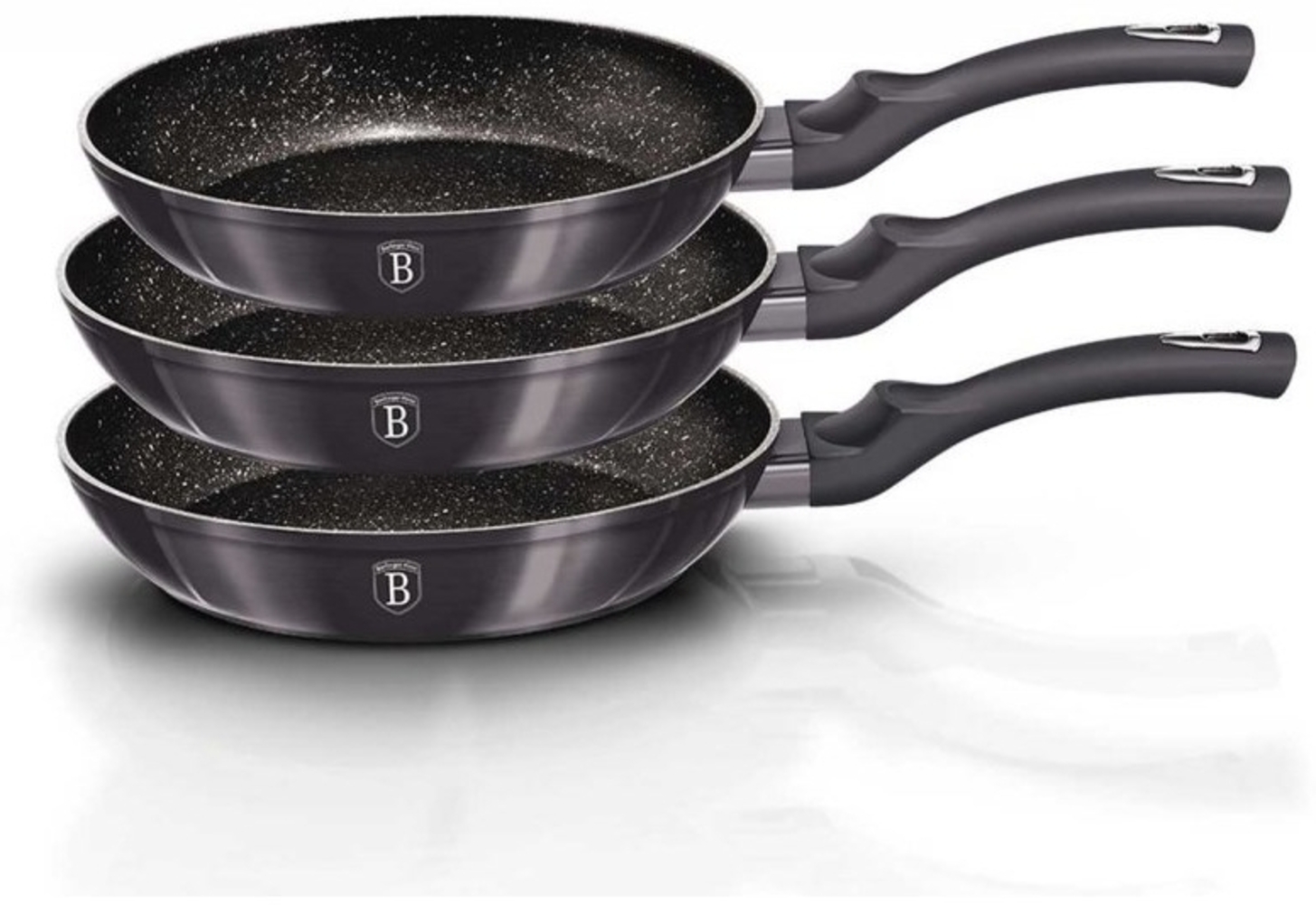 Berlinger Haus Berlinger Haus Set mit 3 Granitpfannen Carbon Pro 31237 Bild 1