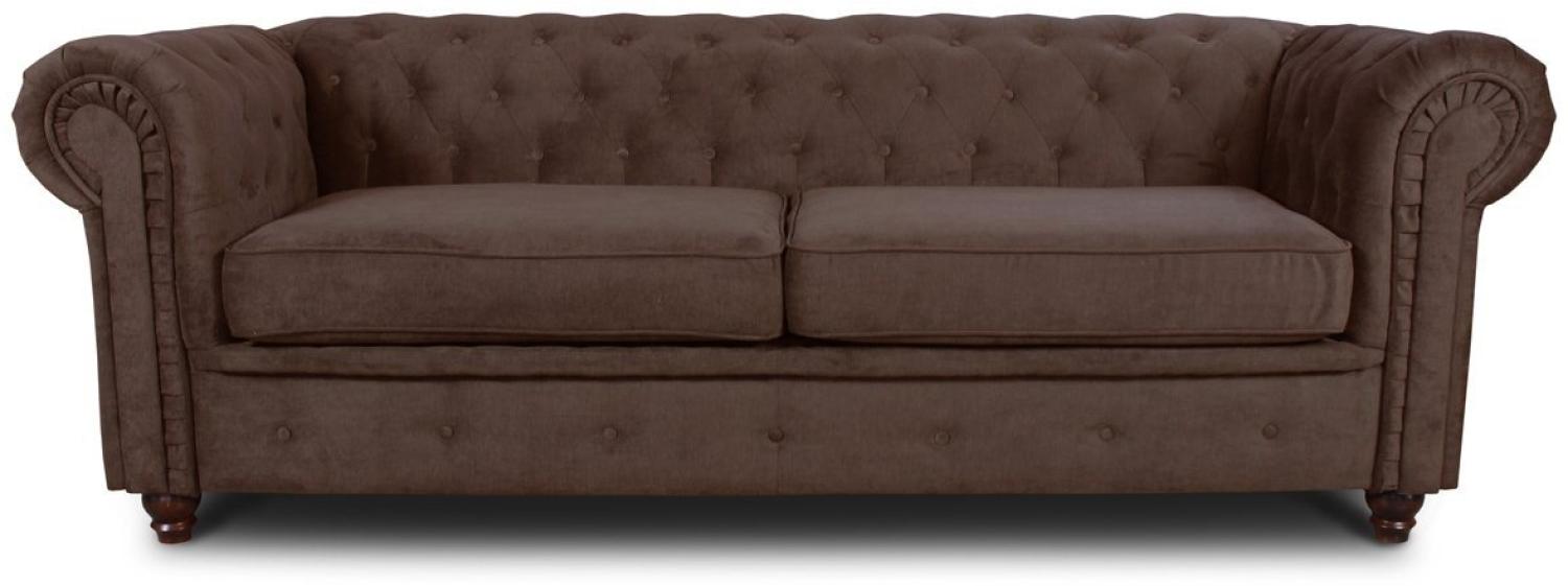 Sofnet Sofa Asti 3, Chesterfield Sofa 3-er, Sofagarnitur, Glamour Couch Bild 1