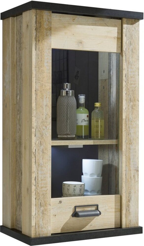 Home affaire Hängeschrank Sherwood mit Apothekergriff aus Metall, Höhe 90 cm Bild 1