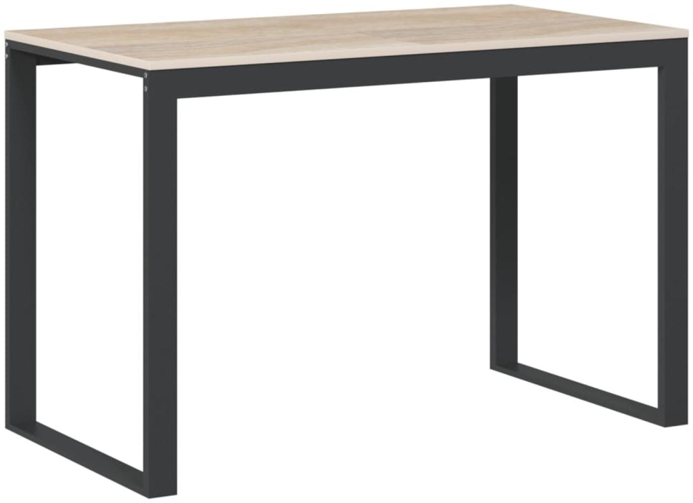 vidaXL Computertisch Schwarz und Eiche-Optik 110x60x73cm Holzwerkstoff 30199 Bild 1