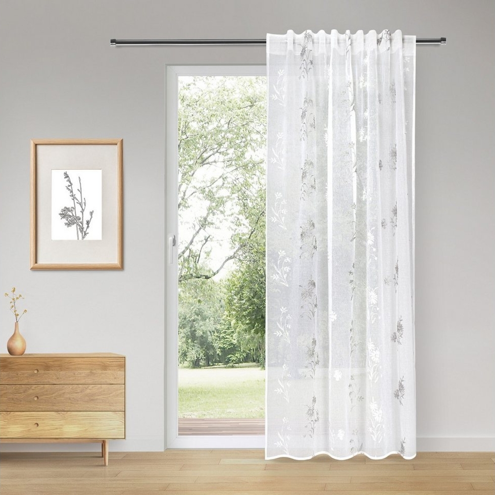 Gerster Gardine Wina, verdeckte Schlaufen (1 St), halbtransparent, SB-Gardine "Wina" Bild 1