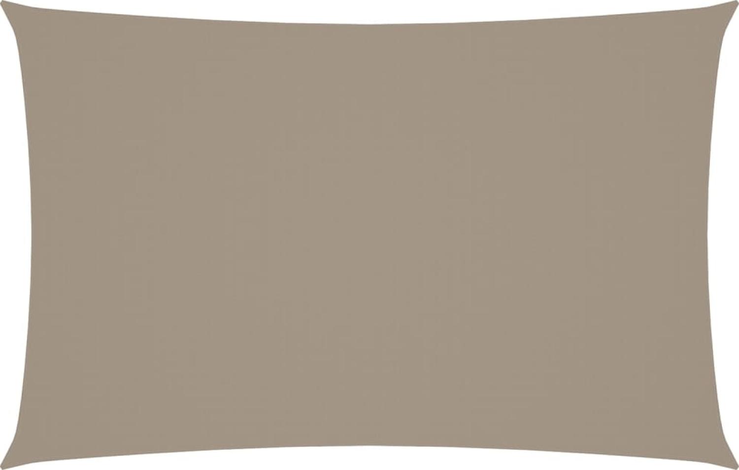 vidaXL Sonnensegel Oxford-Gewebe Rechteckig 5x8 m Taupe 135441 Bild 1