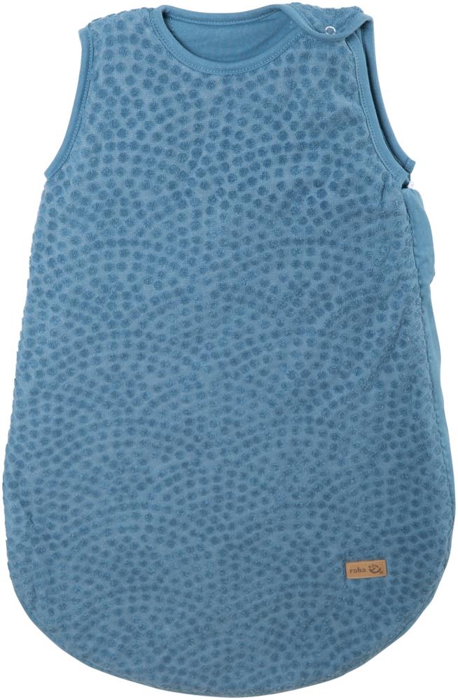 roba Babyschlafsack Seashells Indigo 70 cm für Neugeborene - Ganzjahres Schlafsack aus Bio Baumwolle - Musselin GOTS & OEKO-TEX Standard 100 zertifiziert - Blau Bild 1